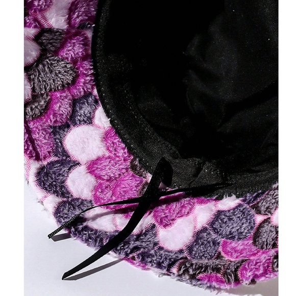 Boho Fuzzy Floral Print Bucket Hat - Picture 5 of 5